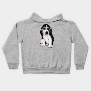 " We are not amused! ".....Beagle puppy Kids Hoodie